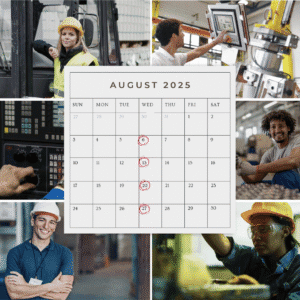 Walk in Wednesday Calendar for August